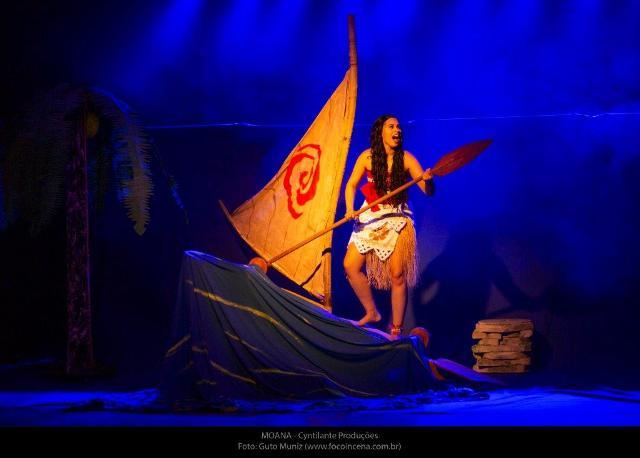 Musical infantil "Moana" promete encantar o público de Feira de Santana no sábado, dia 9/8