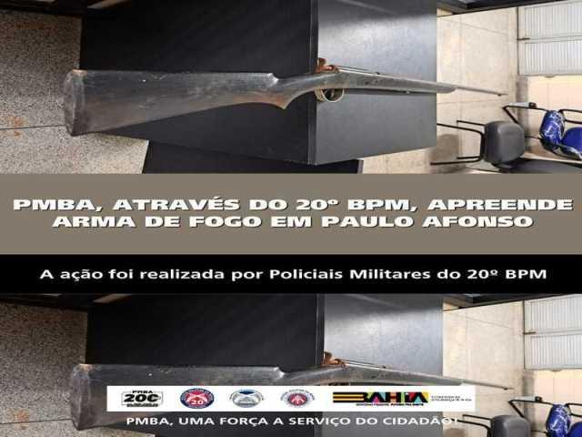 POLICIA MILITAR APREENDE ARMA DE FOGO EM PAULO AFONSO