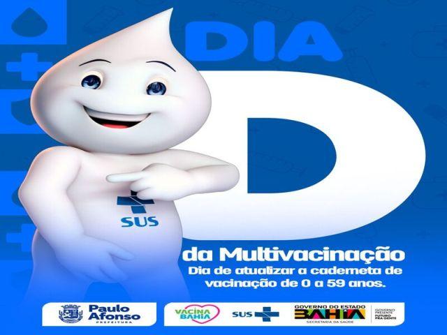 PAULO AFONSO: Dia D de Multivacinação neste sábado 0 a 59 anos