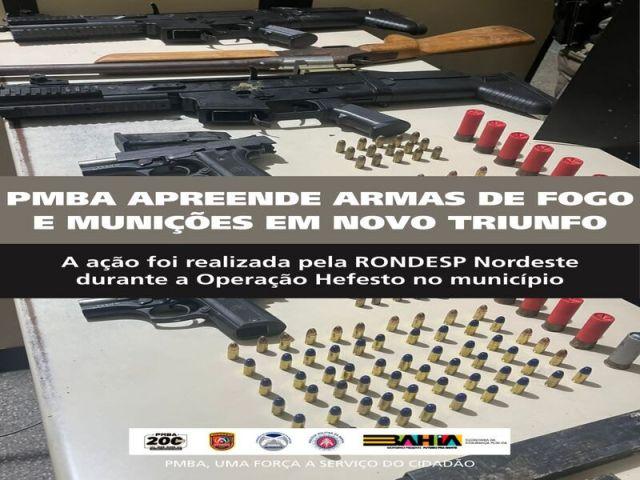 RONDESP PRENDE INDIVÍDUO POR POSSE ILEGAL DE ARMA DE FOGO EM NOVO TRIUNFO