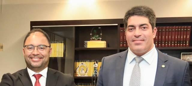 Prefeito Mário Galinho parabeniza Deputado Otto Filho pela posse como conselheiro do Tribunal de Contas do Estado da Bahia