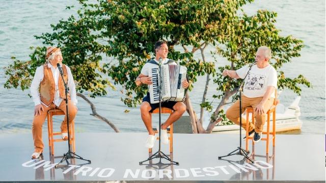 Targino Gondim grava audiovisual com Flávio José e Santanna O Cantador no Vale do São Francisco