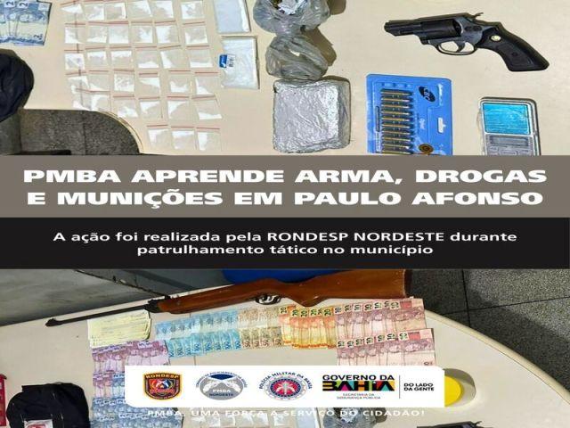 RONDESP NORDESTE PRENDE INDIVÍDUO COM ARMA E DROGAS NO BAIRRO DA BARROCA