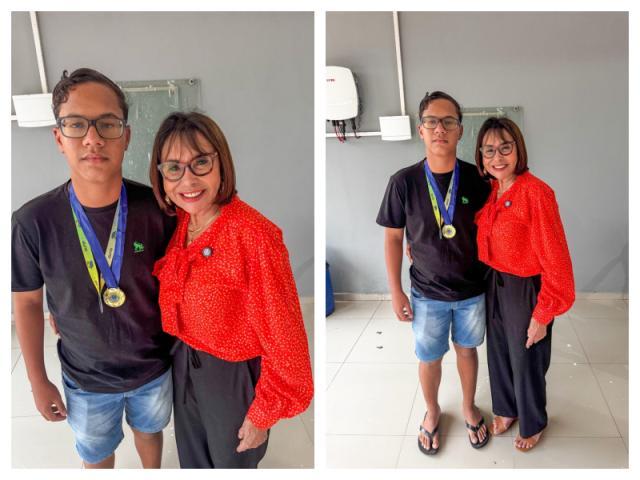 A prefeita Vilma Negromonte encontrou, nesta semana, o estudante Davi de Sá Silva, vencedor da OLITEF — maior olimpíada de educação financeira do país — e que representou a Bahia na etapa nacional da competição