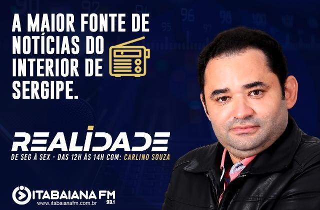 Carlino Souza está de volta ao rádio e assume o programa “Realidade” na Itabaiana FM 93.1