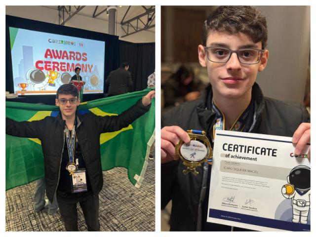 Estudante baiano conquista medalha de ouro em olimpíada internacional e visita a NASA
