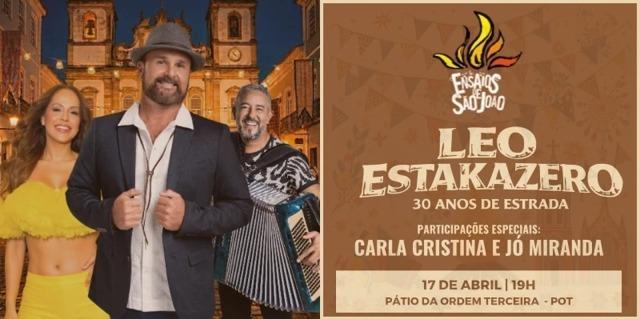 Leo Estakazero celebra 30 anos de carreira em ensaio especial de São João