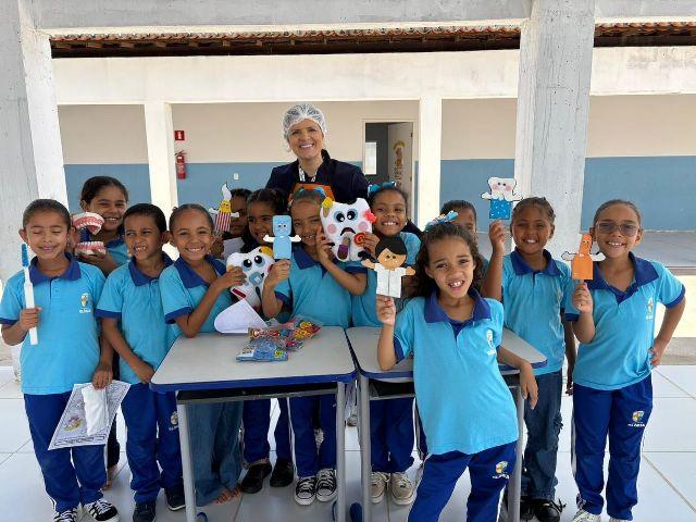 Prefeitura de Glória realiza ações de saúde bucal e vacinação nas escolas municipais