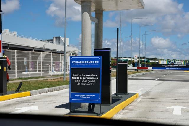 Aeroporto inicia fase de testes do projeto de ordenamento do meio-fio nesta quarta (8)