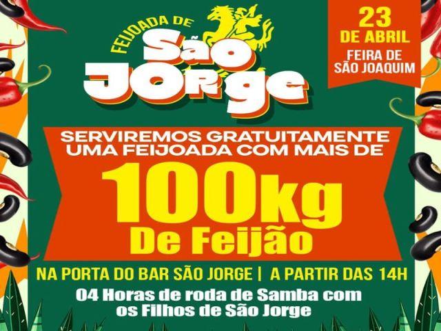 FEIJOADA DE SÃO JORGE PROMETE CELEBRAÇÃO HISTÓRICA COM SABOR, FÉ E SAMBA EM SALVADOR