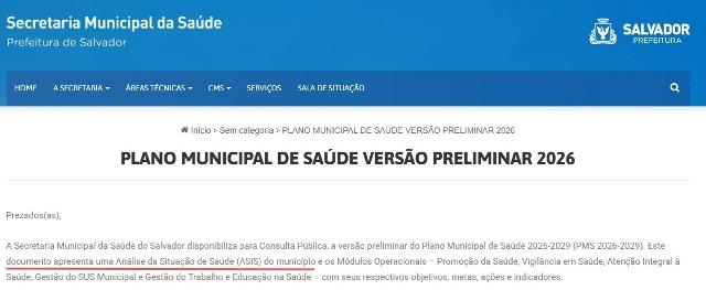 Documentos produzidos pela gestão Bruno Reis mostram o que o prefeito tenta esconder: Salvador tem atenção básica insuficiente e isso pressiona as UPAs