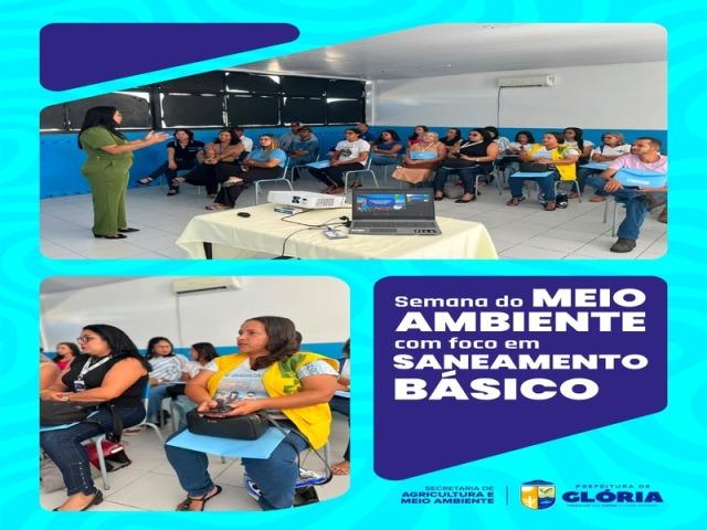 Oficina sobre saneamento básico marca programação da Semana do Meio Ambiente em Glória