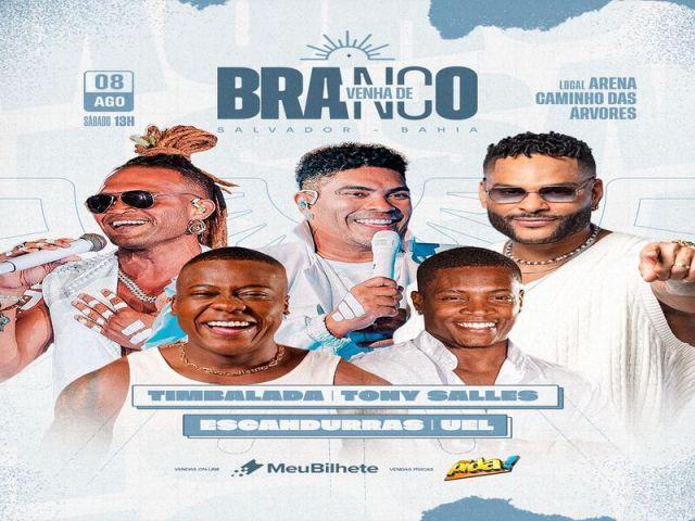 “Venha de Branco” anuncia 5ª edição com grandes nomes da música baiana em Salvador