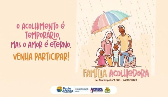 Em apoio a crianças e adolescentes afastados do lar, poder público incentiva adesão ao Serviço Família Acolhedora