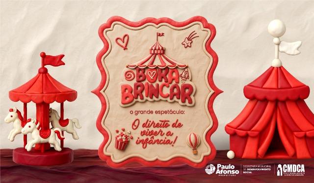 Prefeitura de Paulo Afonso realiza o "Bora Brincar – O Grande Espetáculo: O Direito de Viver a Infância!" na Praça CEU