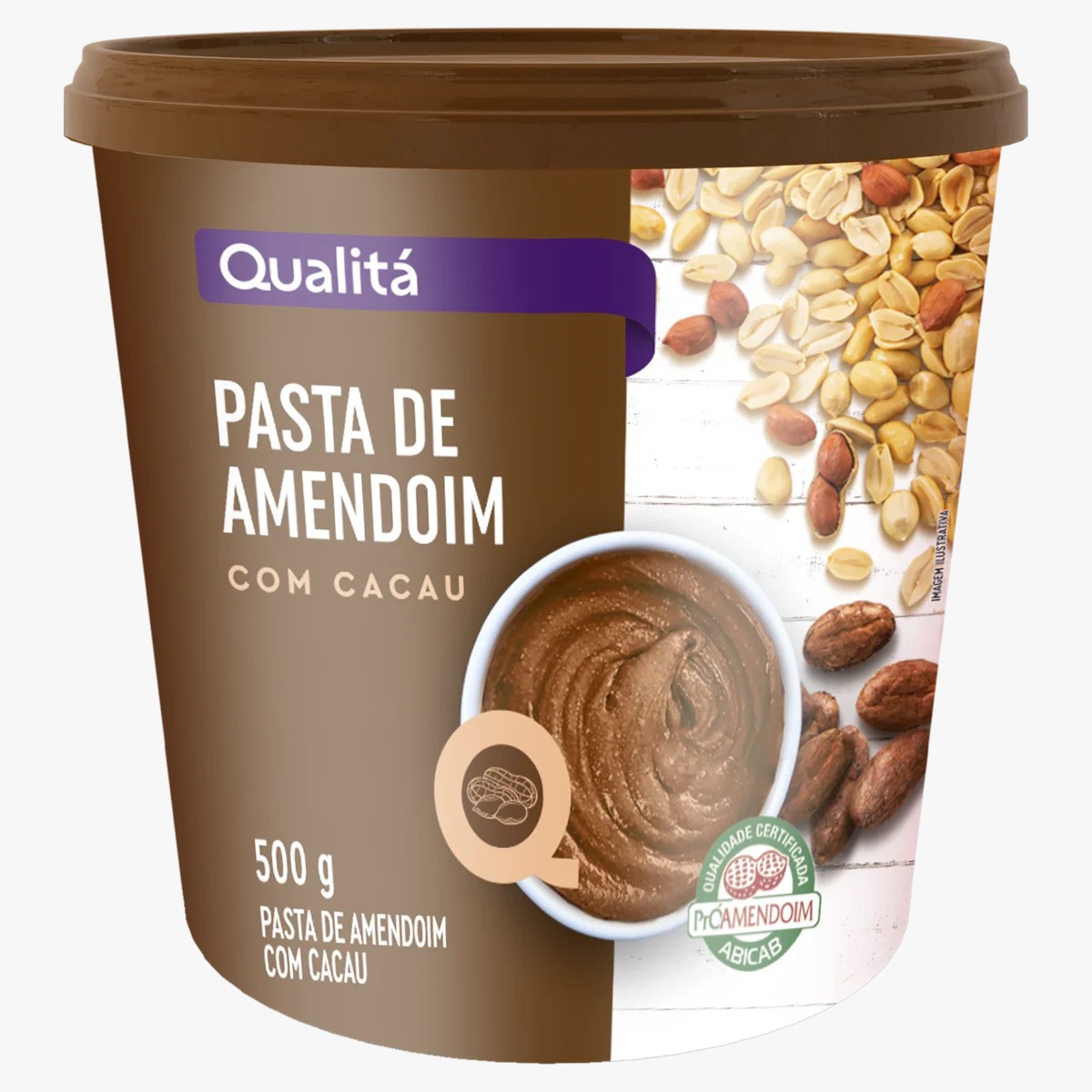 Pasta de amendoim Qualitá cacau1